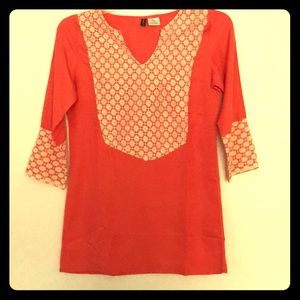 Coral tunic